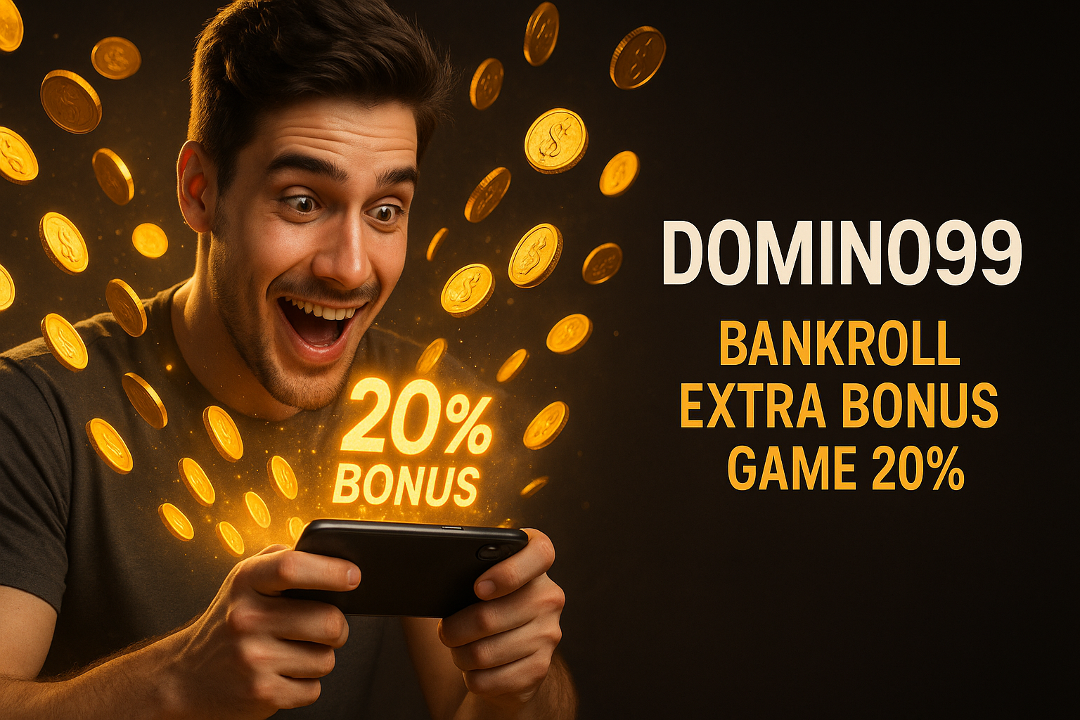 Domino99 Y Domino 99 Bankroll Extra Bonus Game 20%
Domino99 Y Domino 99 Bankroll Extra Bonus Game 20%